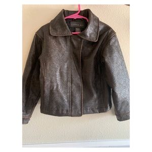 Girls Vintage Faux leather jacket